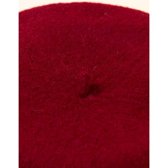 Ladies French Burgundy Beret Hat Cap - Picture 5 of 7